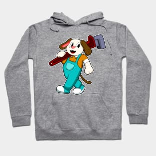 Dog as Craftsman with Allen key Hoodie